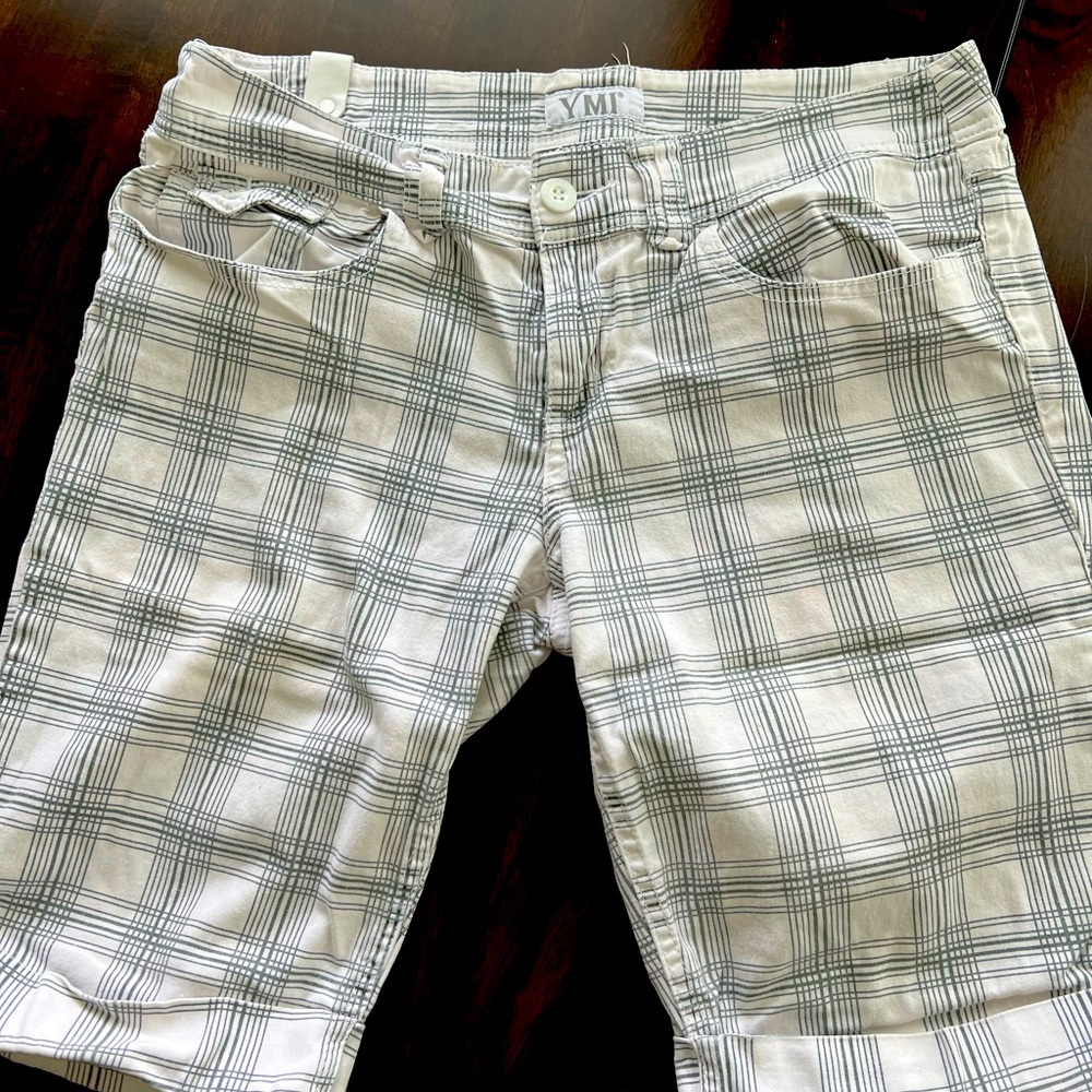 YMI women’s plaid shorts